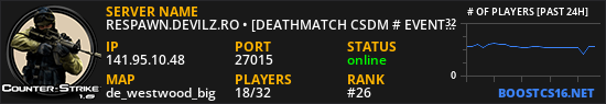 RESPAWN.DEVILZ.RO • [DEATHMATCH CSDM # EVENTS]