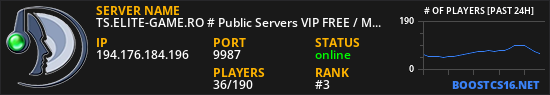 TS.ELITE-GAME.RO # Public Servers VIP FREE / Mix NON-STOP