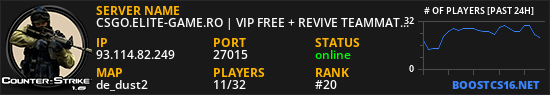 CSGO.ELITE-GAME.RO | VIP FREE + REVIVE TEAMMATES ::..