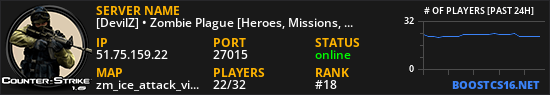 [DevilZ] • Zombie Plague [Heroes, Missions, VIP, Fast AP, Casino, Pets]