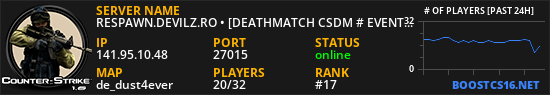 RESPAWN.DEVILZ.RO • [DEATHMATCH CSDM # EVENTS]