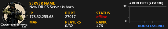 New DR CS Server is born